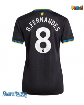 Manchester United Bruno Fernandes #8 Tricou Fotbal Replică 2025-26 Femei Treilea